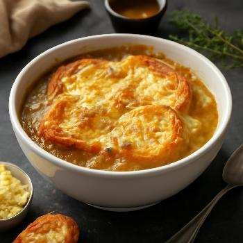 Soupe à l'oignon française classique
