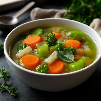 Soupe de Bouillon de Légumes Maison