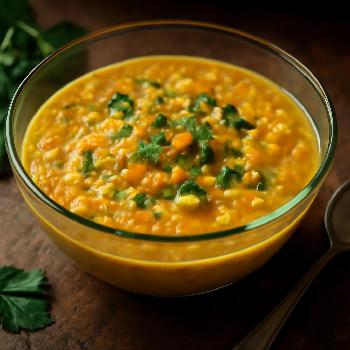 Soupe de Lentilles Corail et Curry
