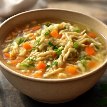 Soupe de riz au poulet réconfortante