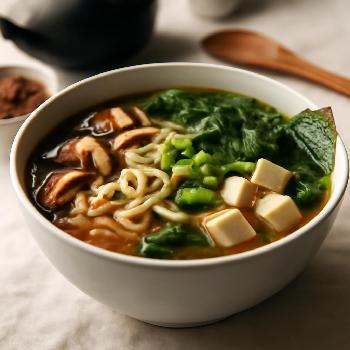 Soupe Miso aux Nouilles et Légumes